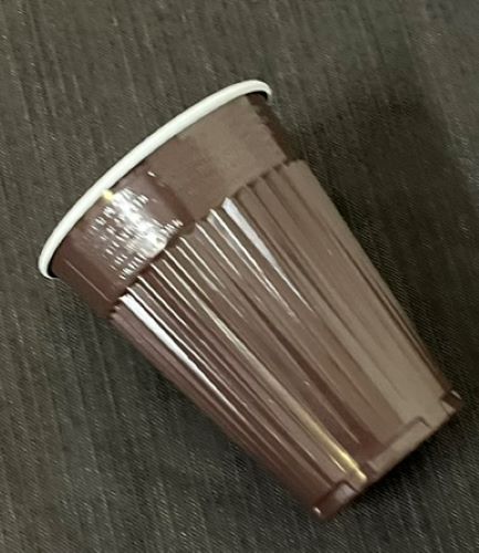 Automaten Plastik Becher Thermo Kaffee Tee 180 ml 0,18 ml Braun / Weiß Art 1551
