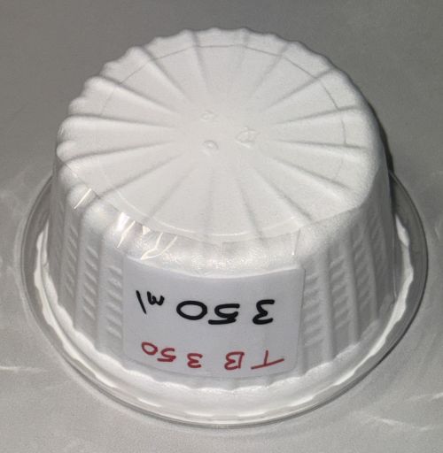 Thermobecher 350 ml  aus pp Suppenbecher heiß kalt recycelbar weiß TB350