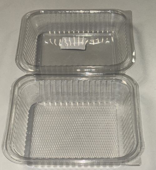 Salatbox schale rechteckig 1000 ml Klapbox PP Klappschale 10147