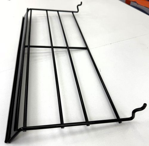 Regal für Lamellenwand Paneelwand Warenregal 45 cm Schwarz