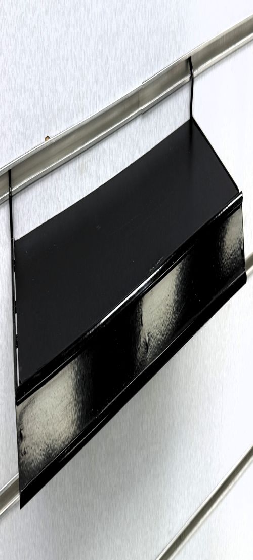 Regal für Lamellenwand Paneelwand Warenregal 45 cm Schwarz