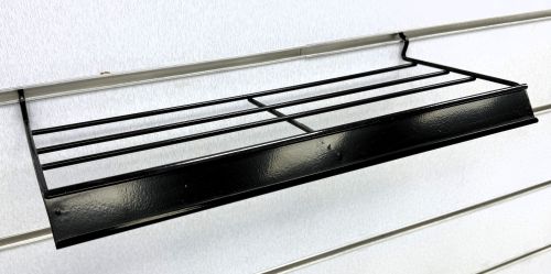 Regal für Lamellenwand Paneelwand Warenregal 45 cm Schwarz