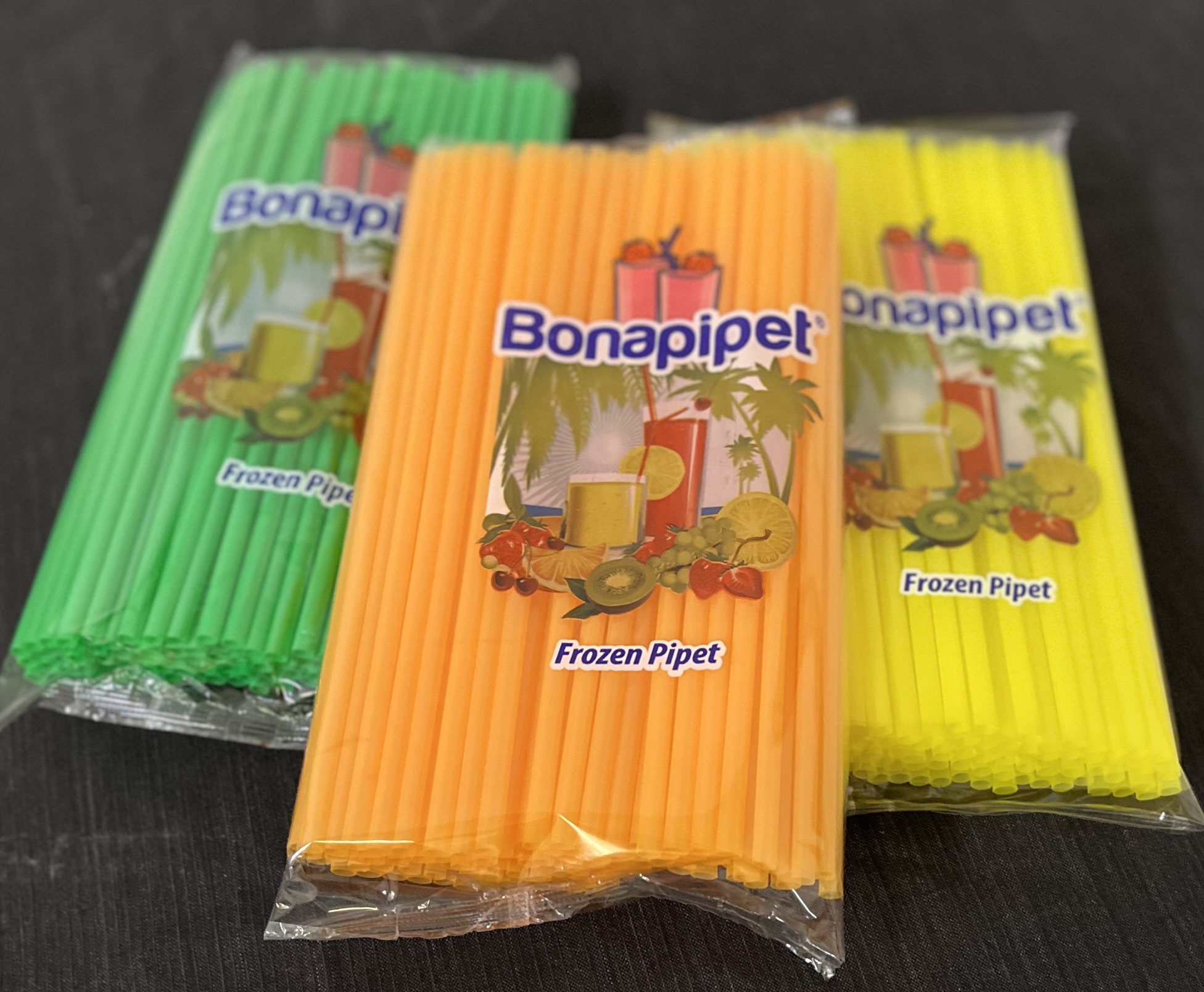 Strohhalm Bunt 260 mm Ø 8 mm Plastik Kunststoff Jumbo Drink Trinkhalm Mehrweg