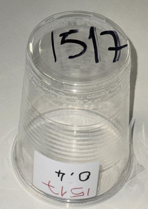 Einwegbecher 400ml 0,4 l transparent Plastikbecher Trinkbecher P.P. Art 1517