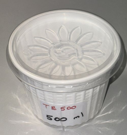  Thermobecher 500 ml aus pp Suppenbecher heiß kalt recycelbar weiß TB500