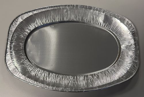 Alu Servierplatte 870H V350 350x243x21mm Einweg Tablett Platte Party Art 3045