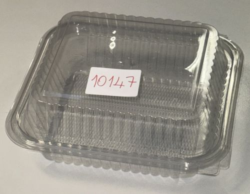 Salatbox schale rechteckig 1000 ml Klapbox PP Klappschale 10147
