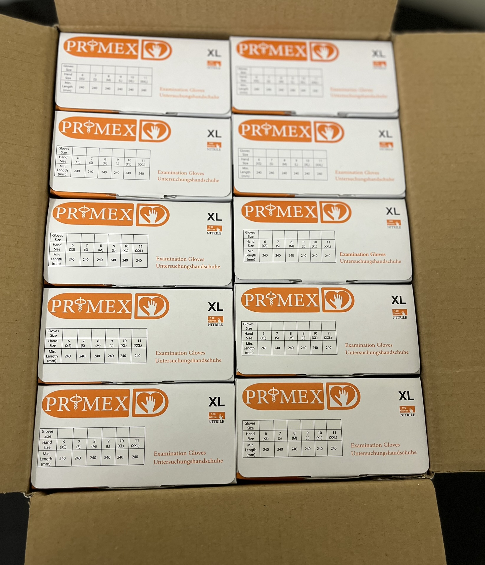 Nitril Handschuhe Schwarz Einweg Einmalhandschuhe  puderfrei robust Größe L