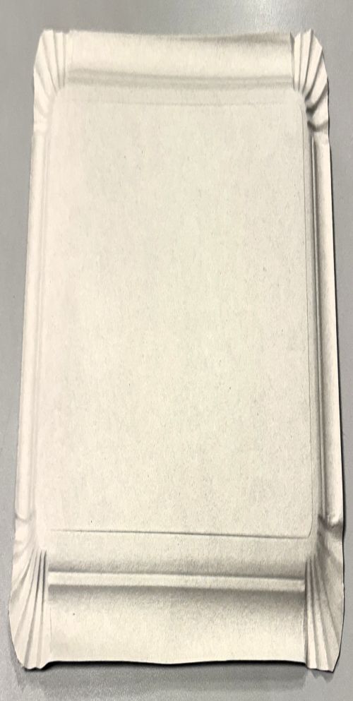 Rechteckige Pappteller 34 1/3 ca 19x33 cm – Einwegteller nachhaltig | Art. 9140
