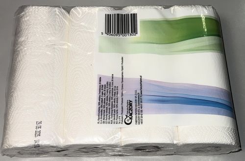 32 Küchenrollen Küchentücher Küchenkrepp 3-lagig 26cm weiß 50 Blatt (8x4) Art 0999