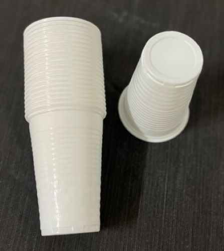 Plastikbecher 200ml Weiß Party Becher Kaltgetränke PP Einweg Trinkbecher 1516